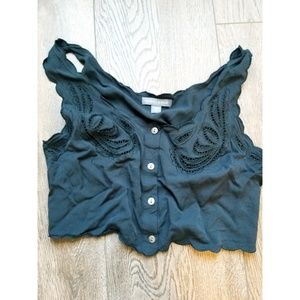 Kendall and Kylie button up crop